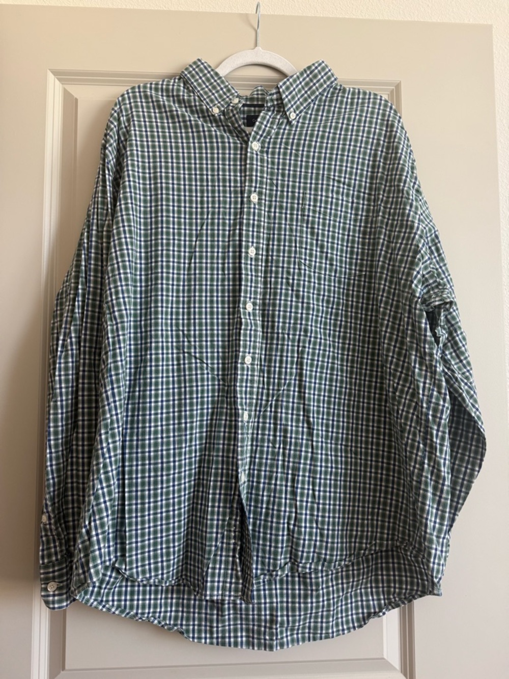 Croft & Barrow Green Plaid Button-Down Shirt